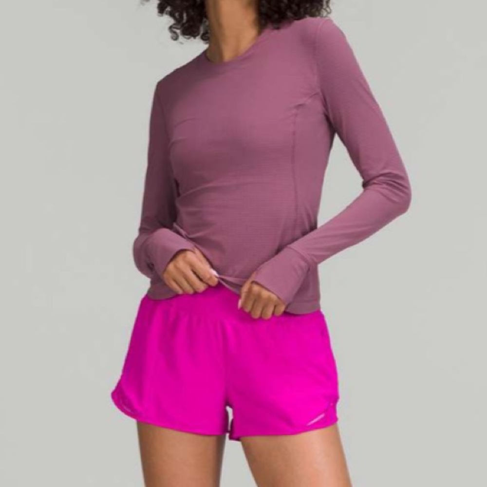 Lululemon Ventilated Mesh-Back Running Long Sleeve Shirt
Vintage Plum